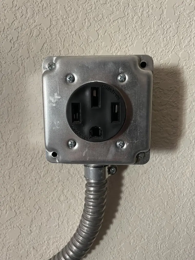 NEMA 14-50 outlet installed for Electrical Panel Upgrade in Calumet City