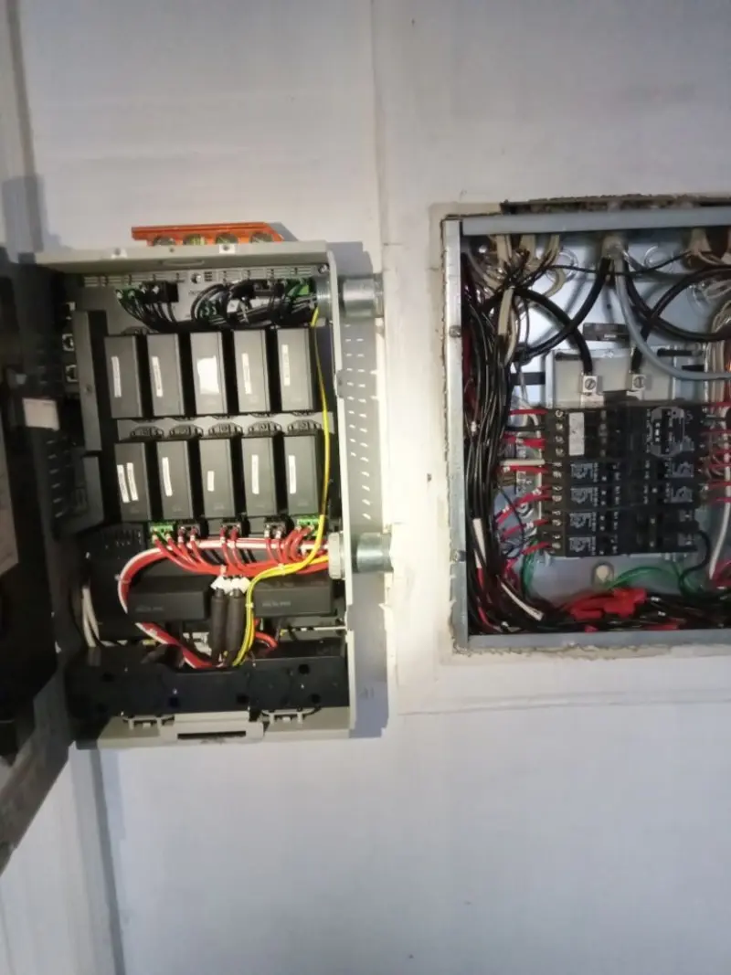 Electrical panel upgrade completed for Security Camera Wiring in Calumet City